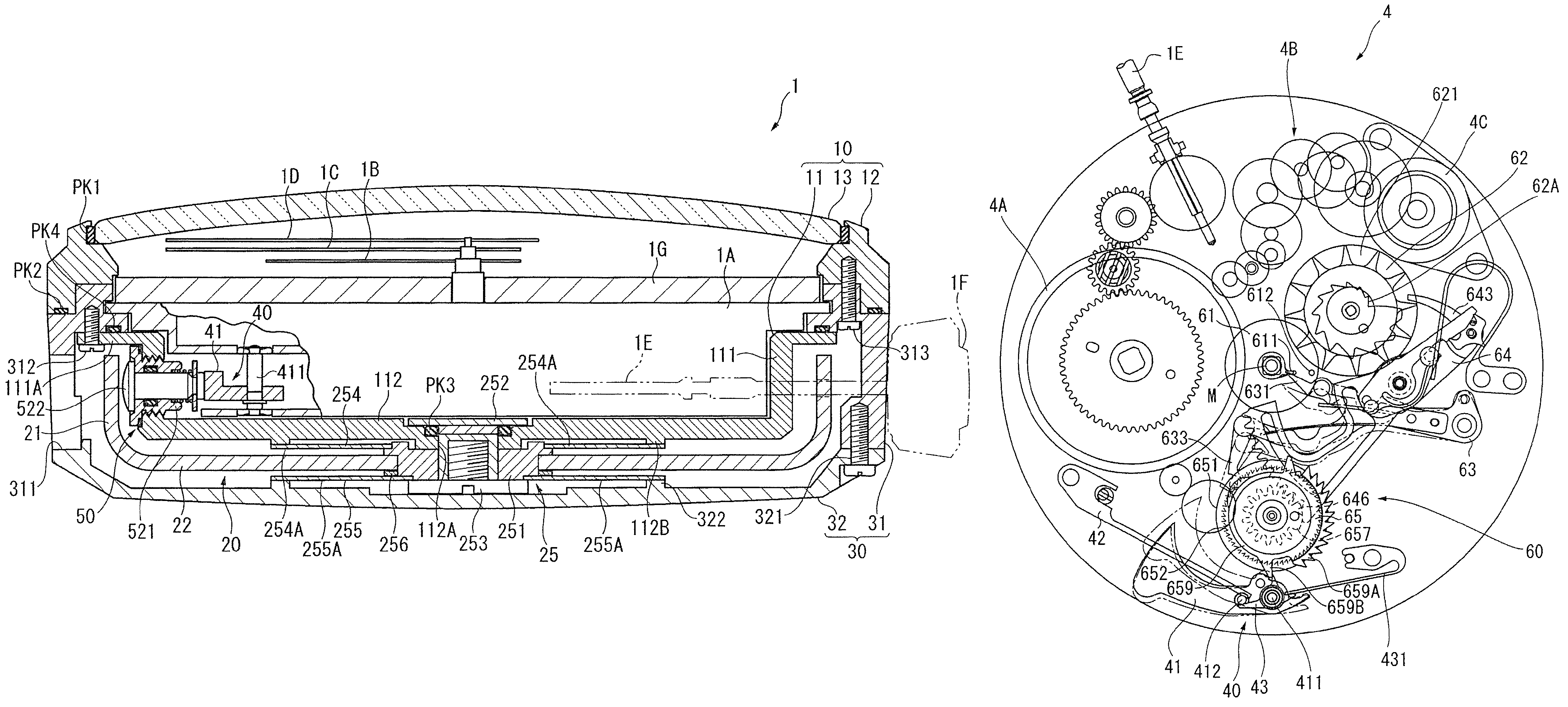 Timepiece and portable device