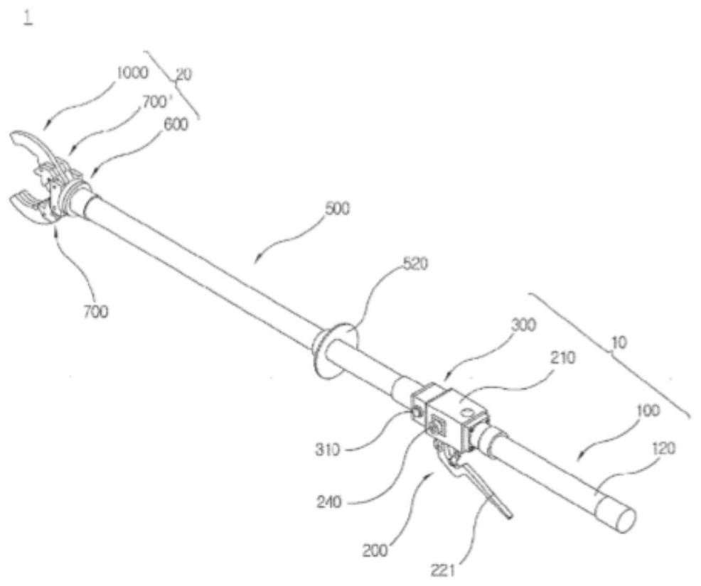 Manual hydraulic multifunctional ultra-high voltage insulating gear clamp rod for live work and indirect live construction method using the clamp rod