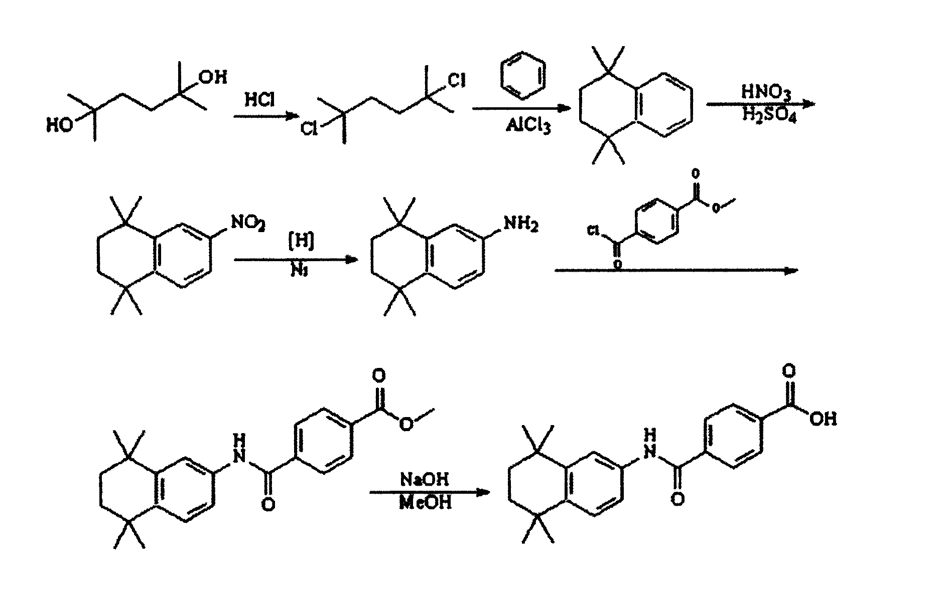 Synthesis method of tamibarotene