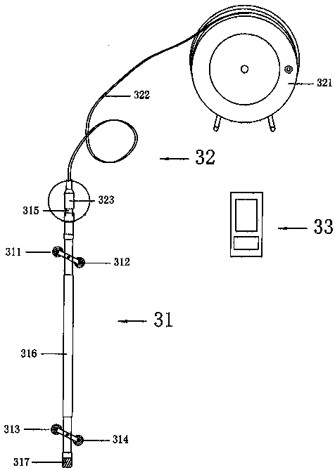 Movable inclinometer probe pipe-off fisher and fishing method thereof