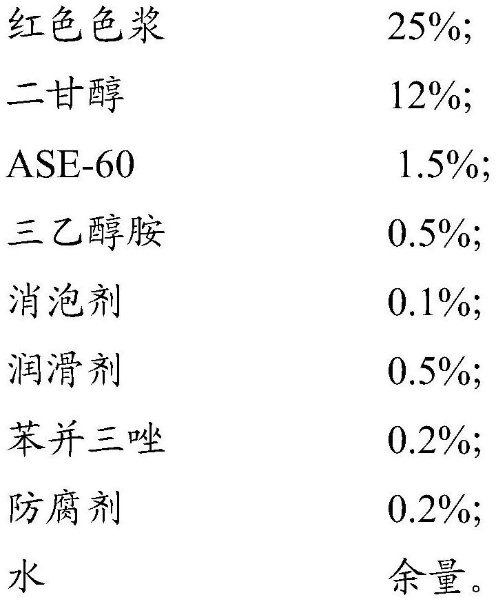 A kind of water-based nano pigment type neutral pen ink and preparation method thereof