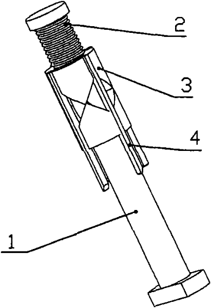 Self-rotating clamping device used for rapidly changing upper anvil for forging press
