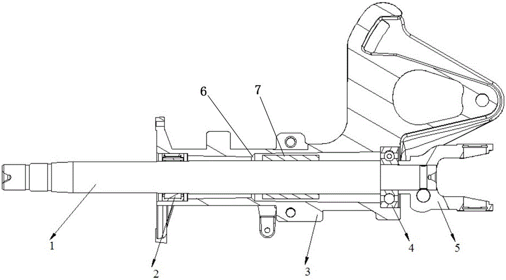 Axial riveting clamping structure and clamping process