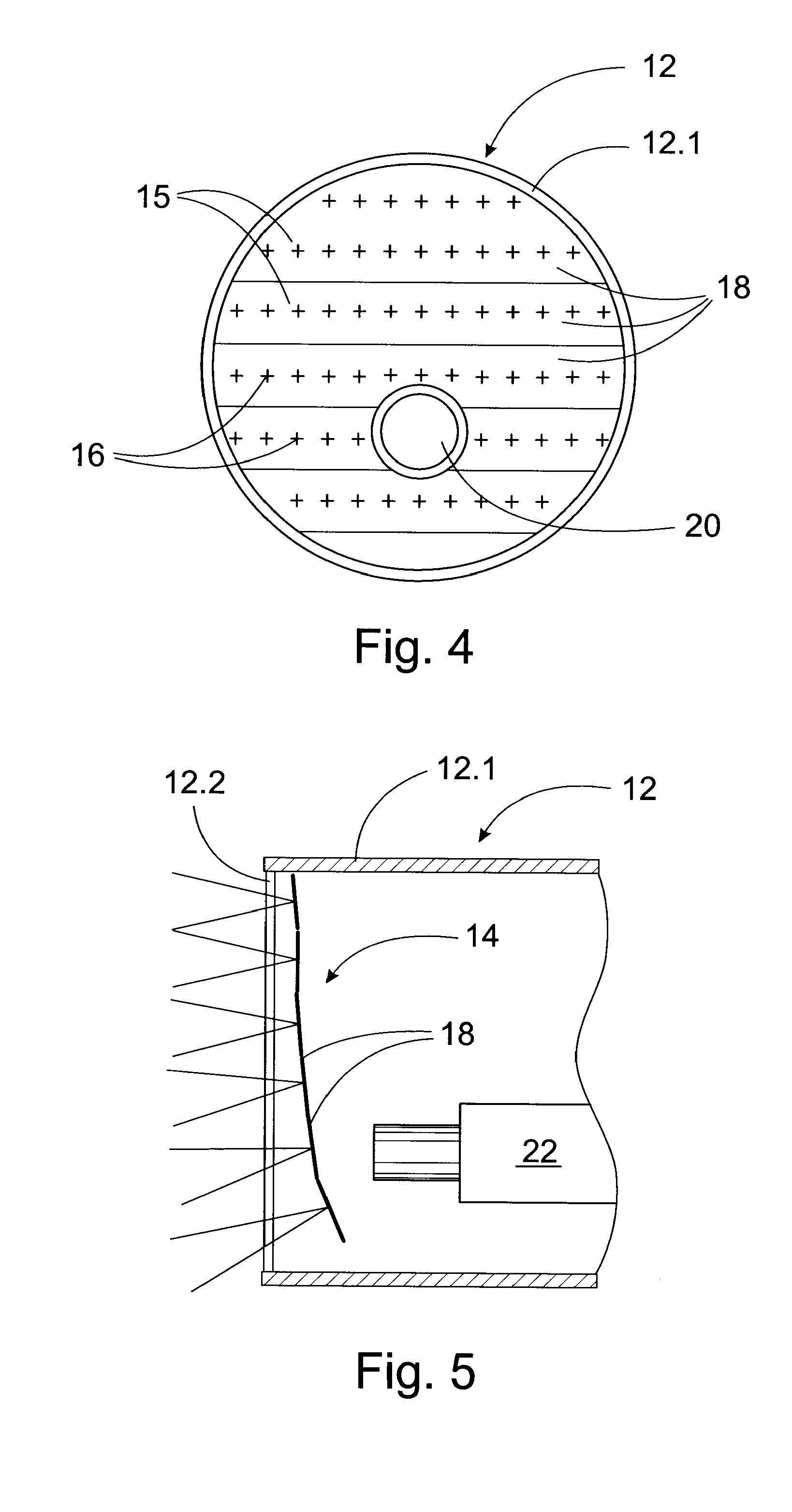 LED light matrix equipped with impulse means