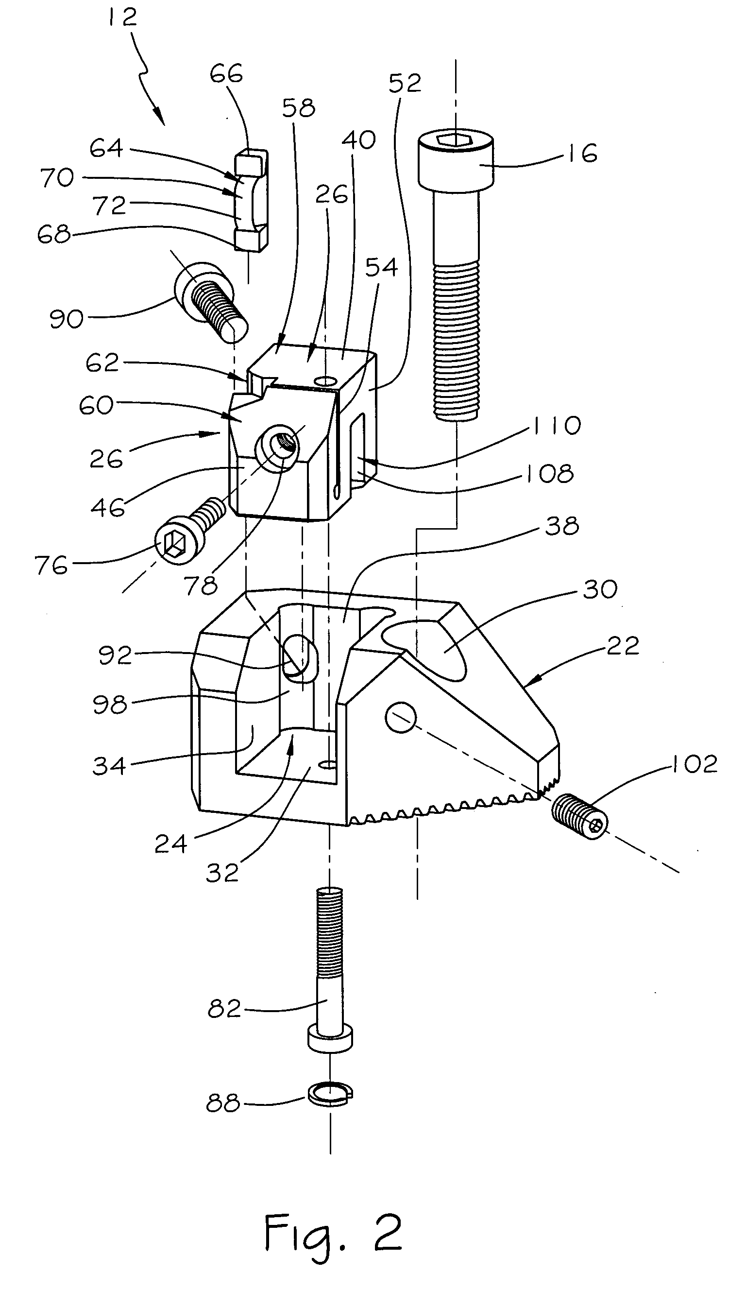 Cutting head for rotary cutting tool