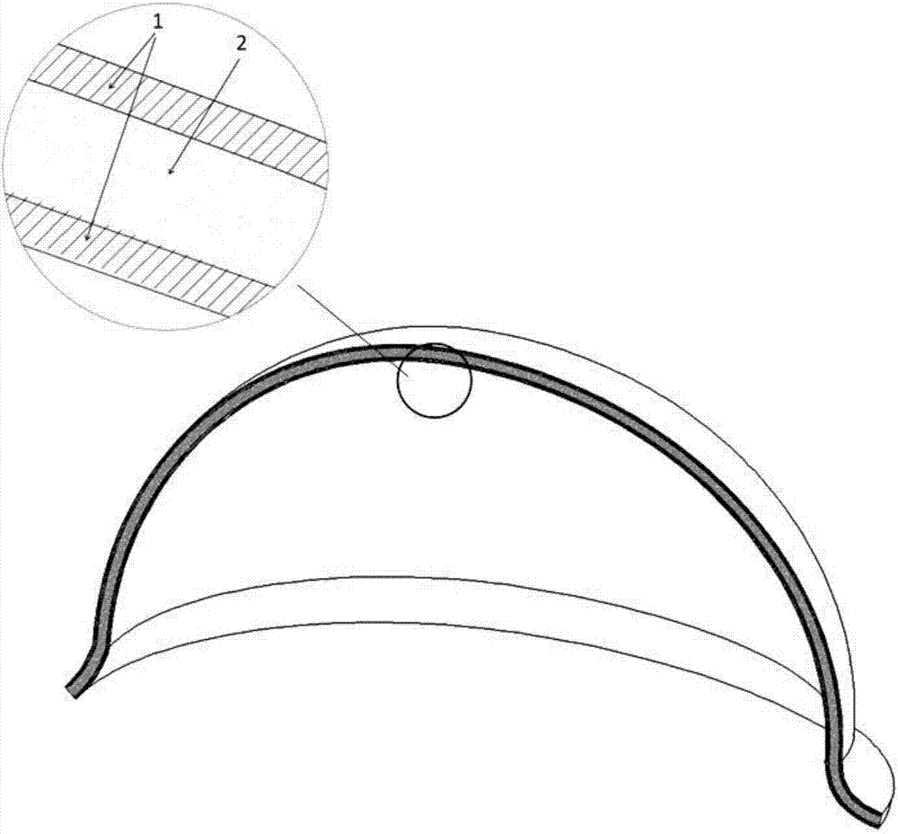 Preparation method and structure of electric safety helmet