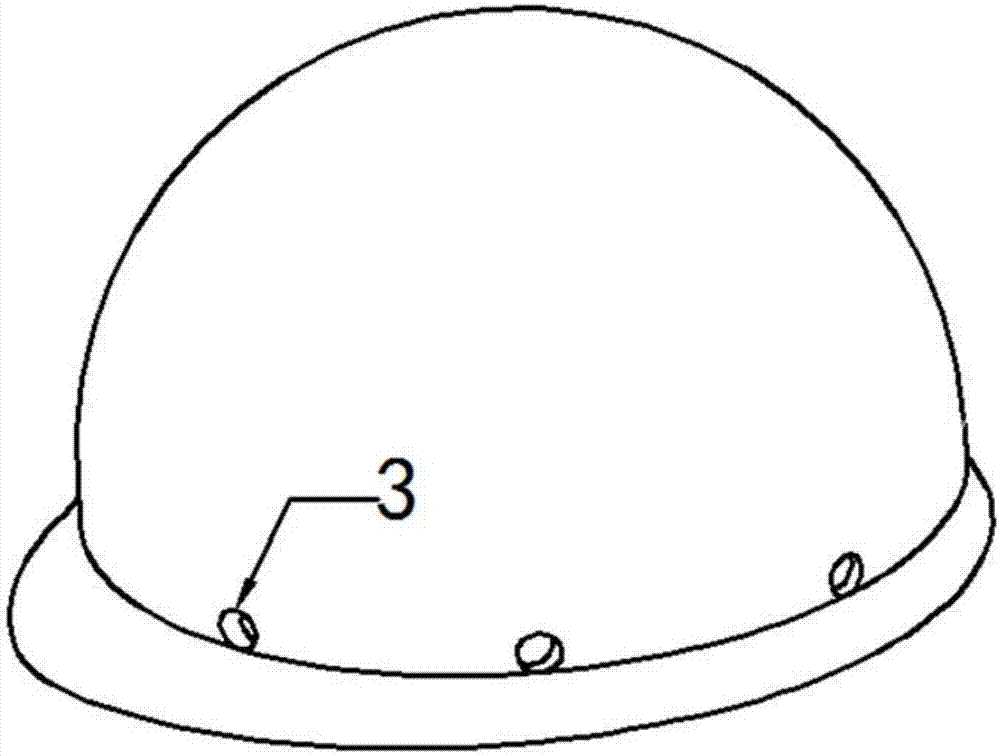 Preparation method and structure of electric safety helmet