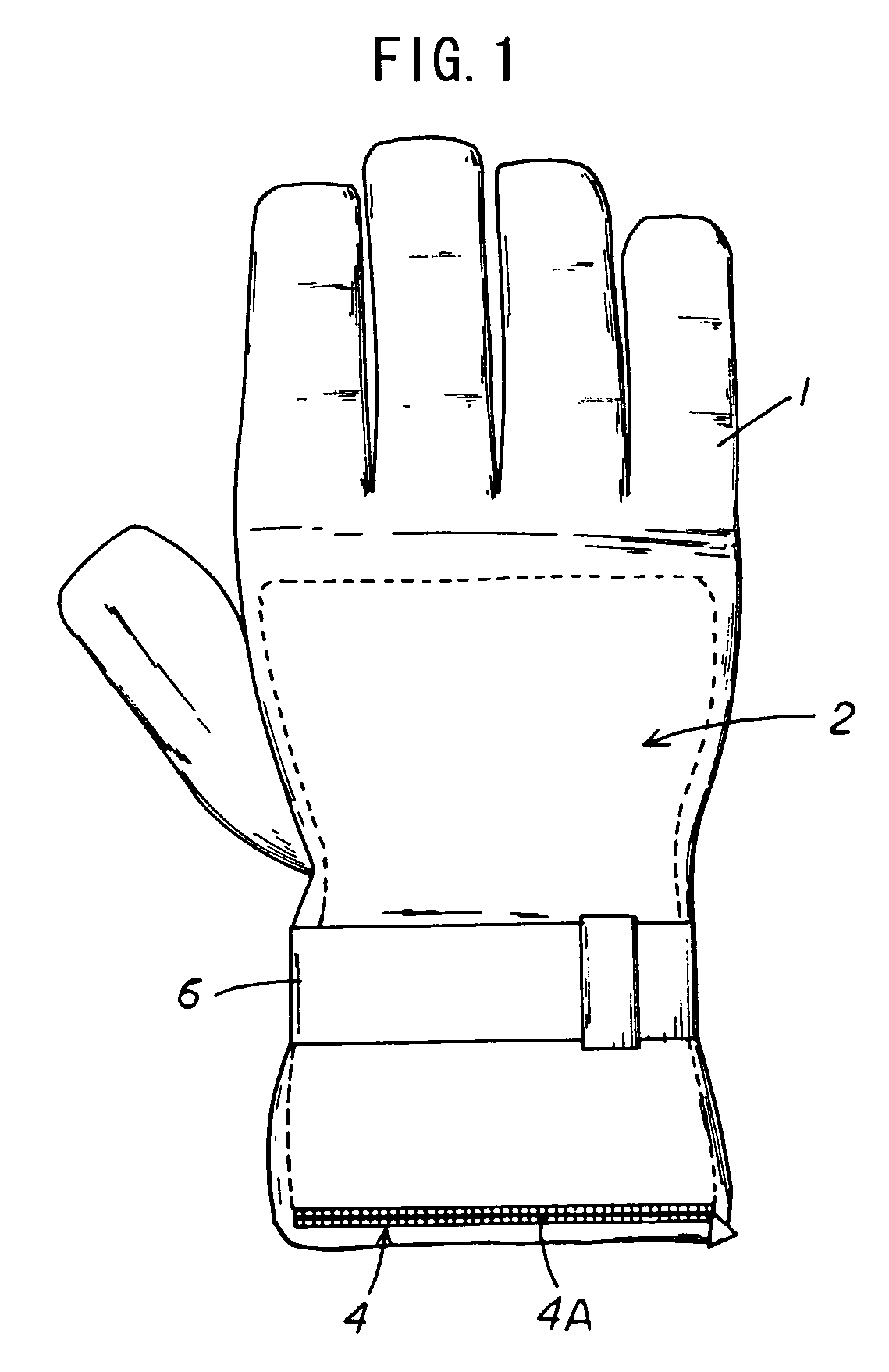 Cold proof glove and glove provided wear