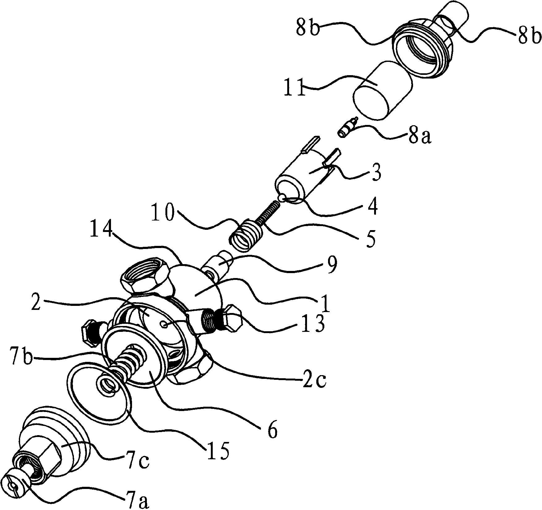 Balance pressure water compensating valve