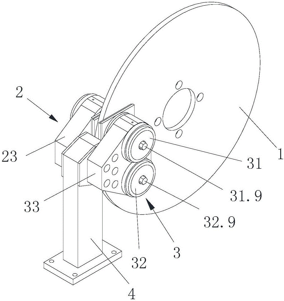 Disk type braking device with grading braking function