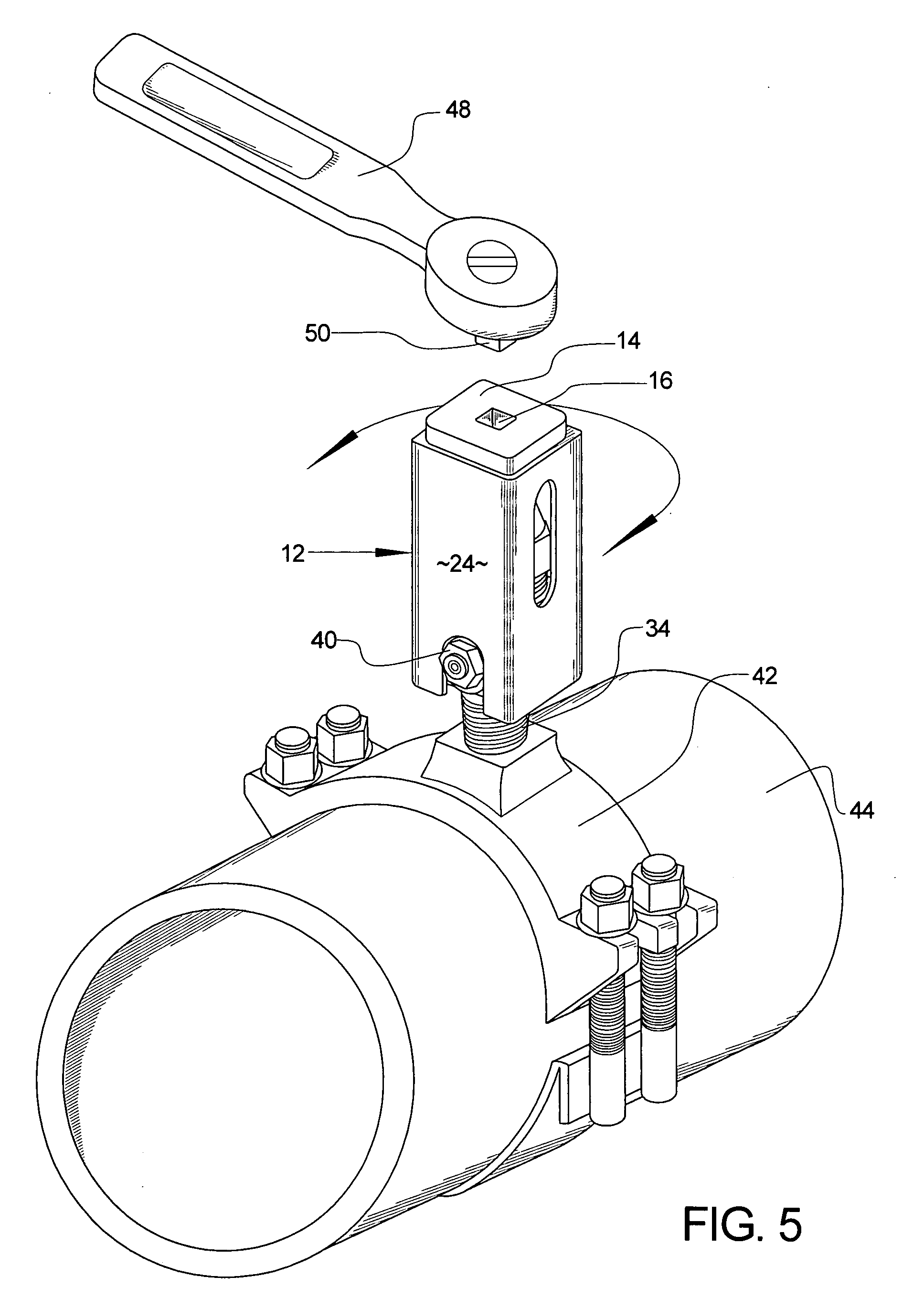 Tool for inserting and removing a corporation stop and method for use thereof