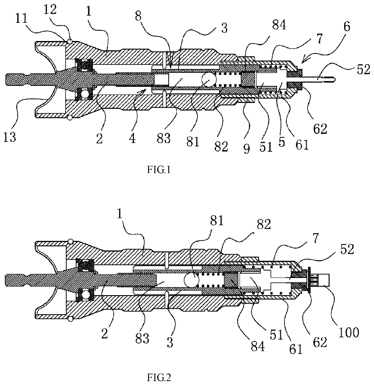 Riveting tool accessory and riveting tool