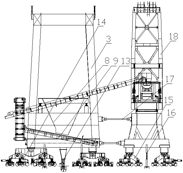 Anti-capsizing mechanism for transfer loading and unloading transport ship and transport ship with the same mechanism