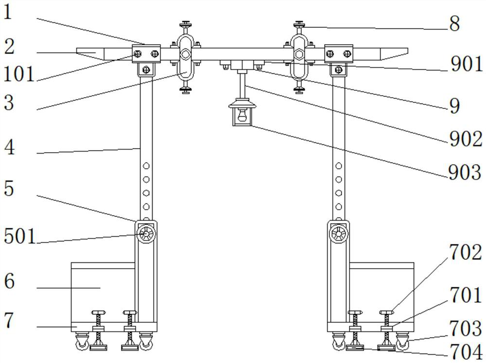 Grape anti-insect pest irrigation climbing frame