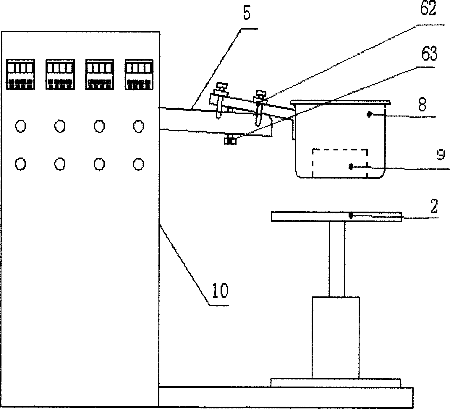 Utensil fatigue test equipment