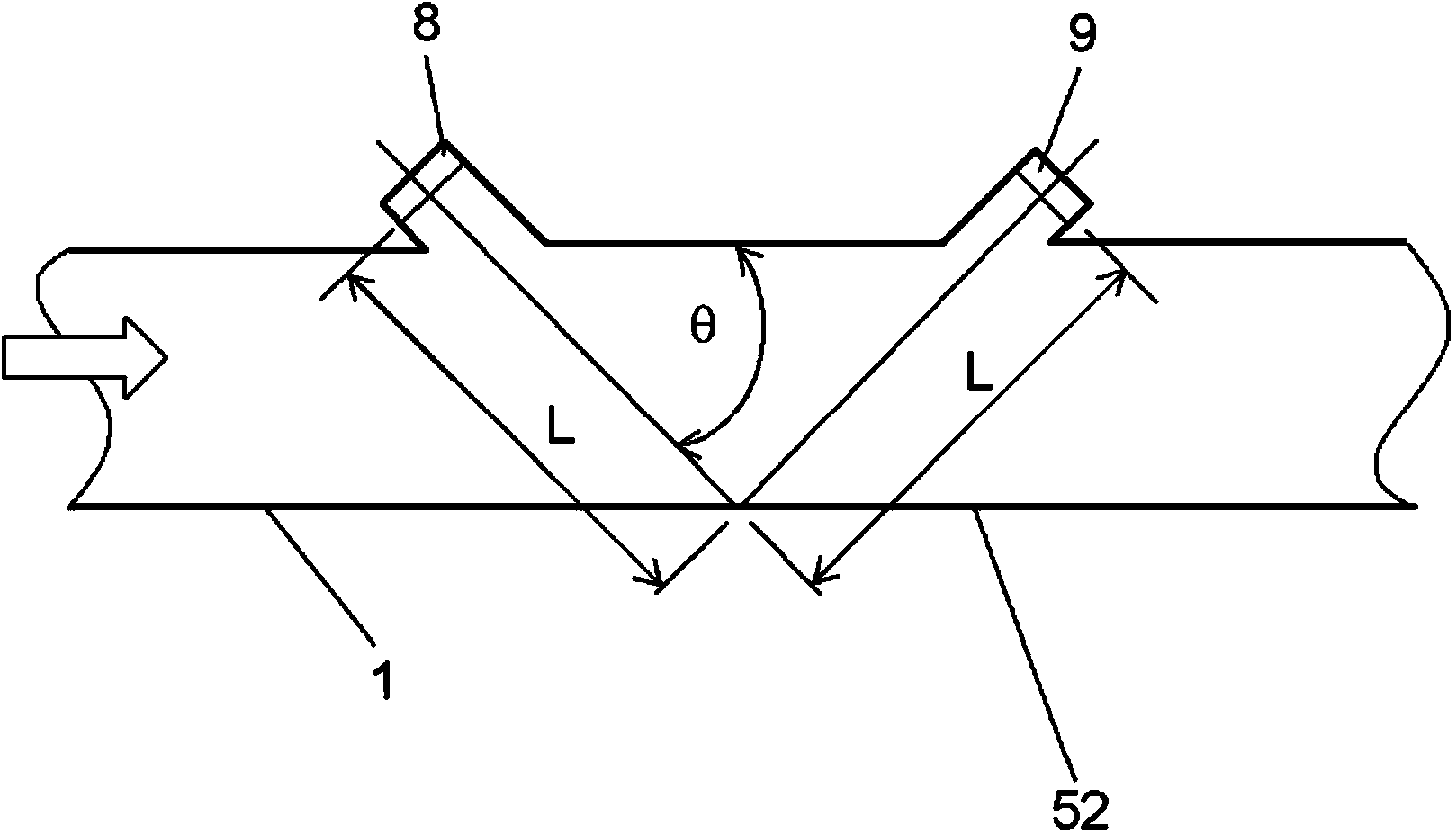 Ultrasonic flow rate measurement device