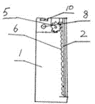 Lifting-type dressing mirror device provided with sterilizing storage cabin