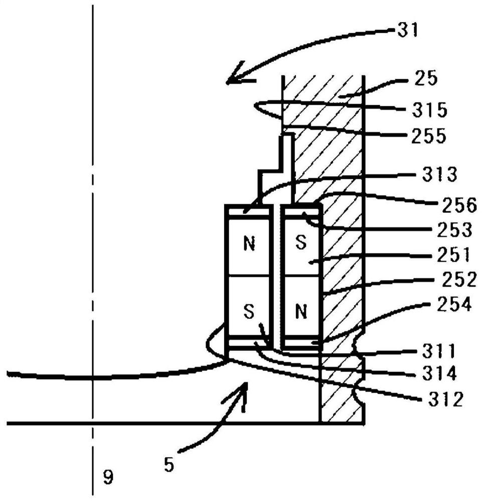 Gas dynamic pressure bearing, motor and fan motor
