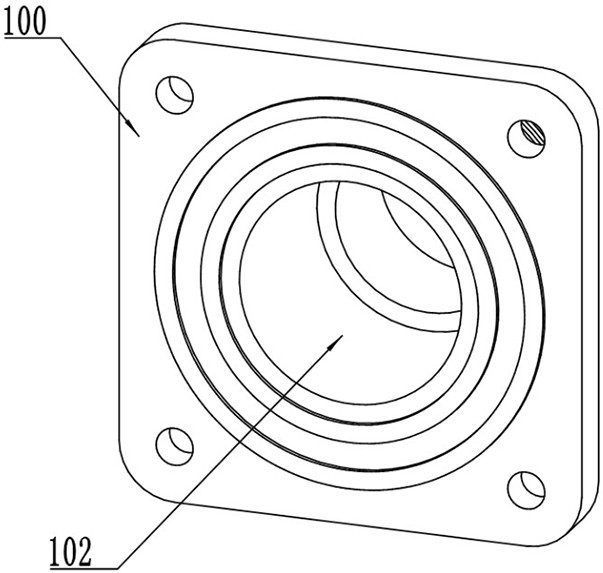 Optical cable connection structure for human bionic signal monitoring and conversion system