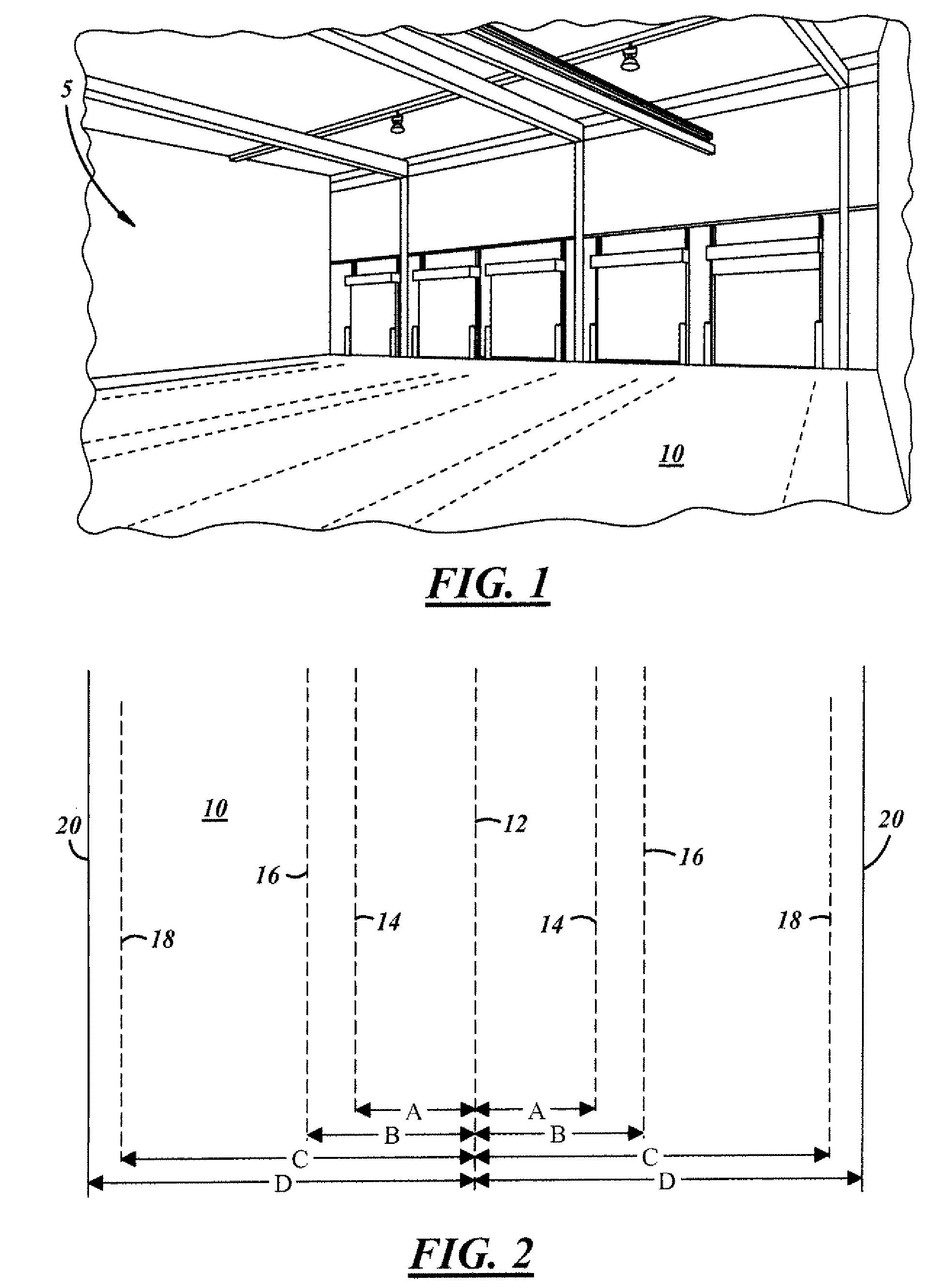 Method and apparatus for pre-fabricating a synthetic sports field