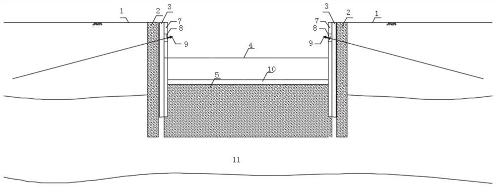 Foundation pit construction method suitable for soft substratum