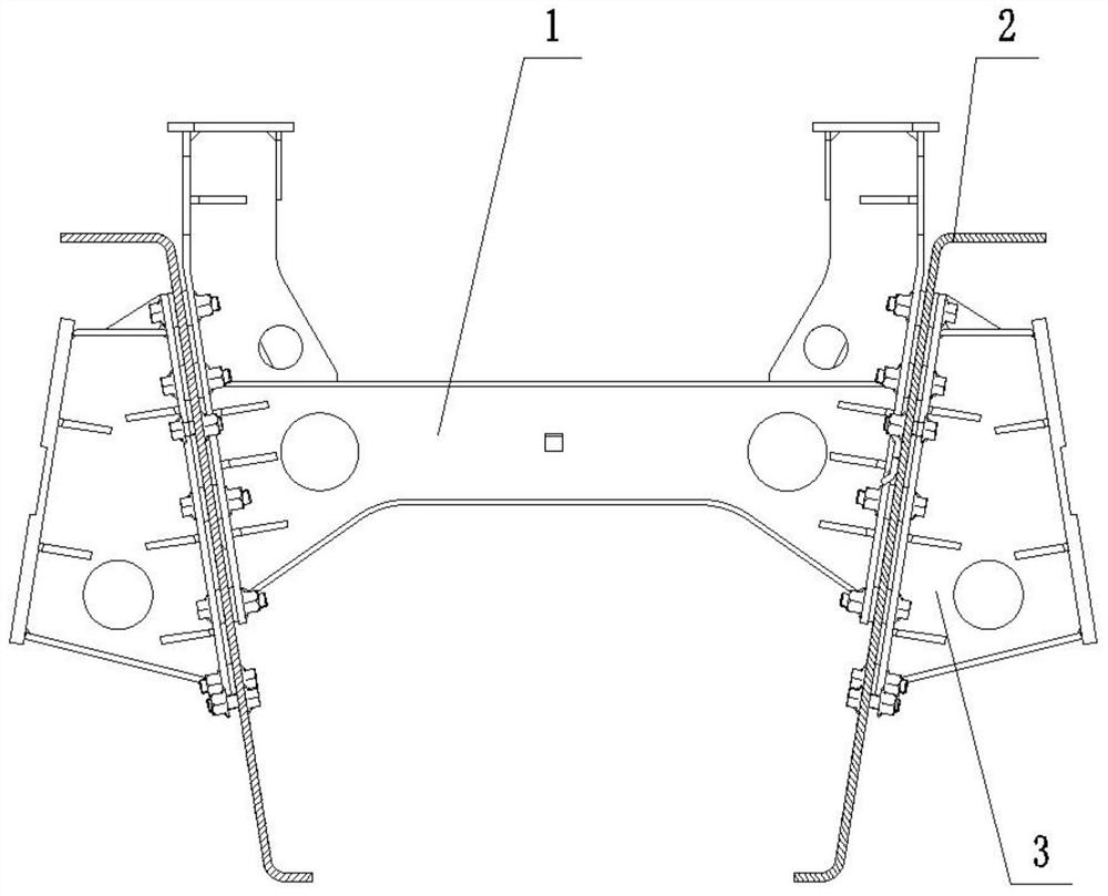 Cross beam structure