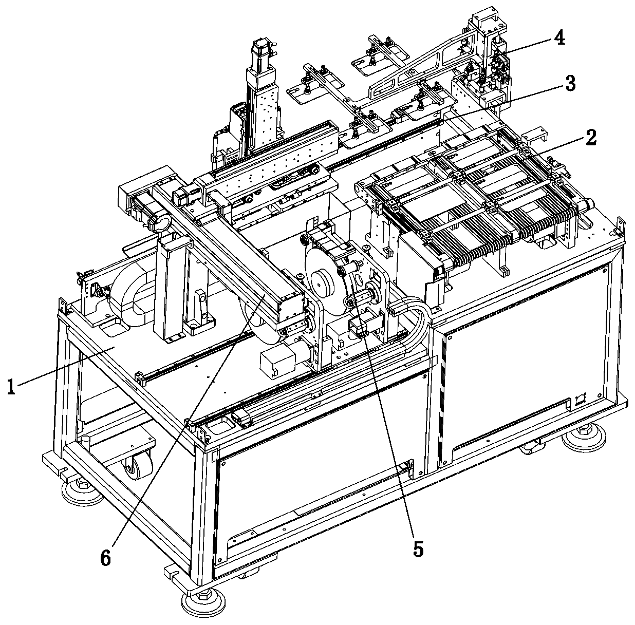 Automatic film tearing machine and film tearing process thereof