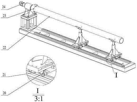 Auxiliary supporting fixture for circular tube cutting