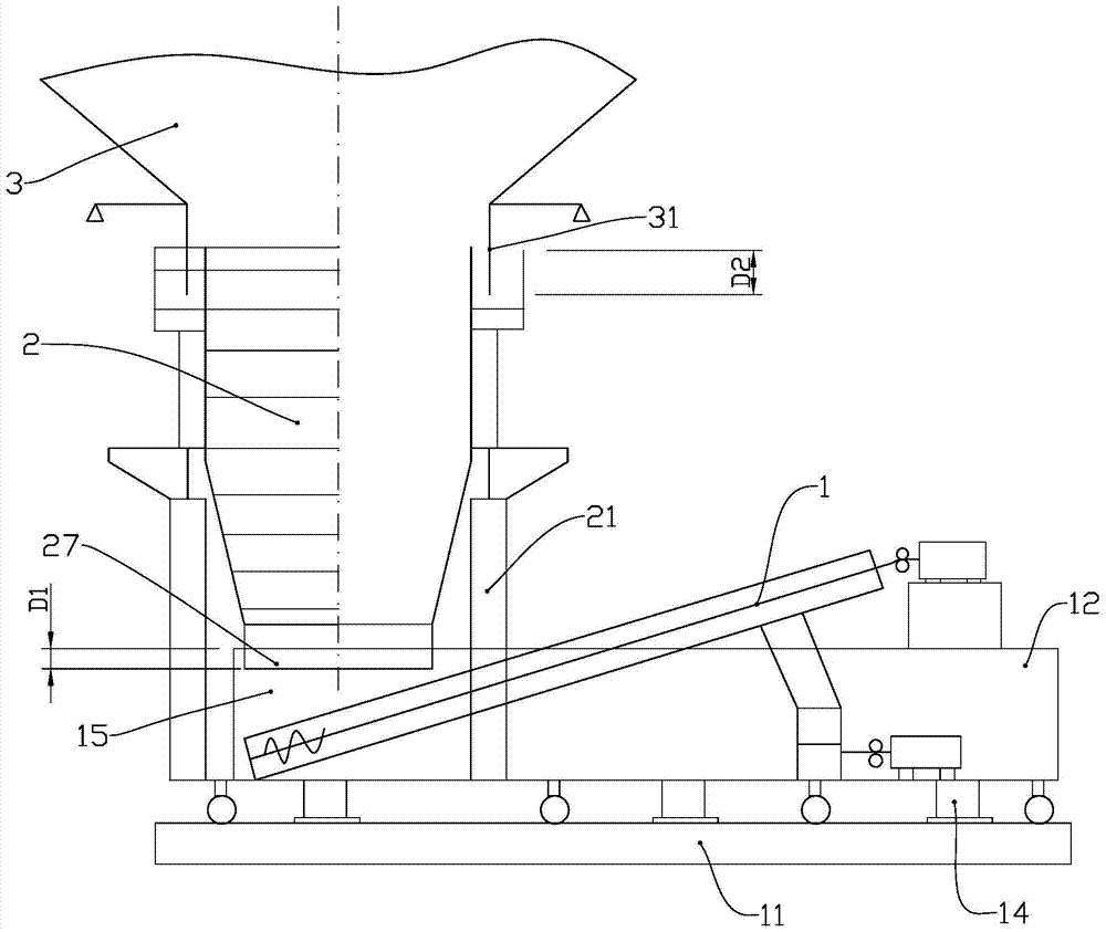 Power plant boiler spiral slag removal device and installation method