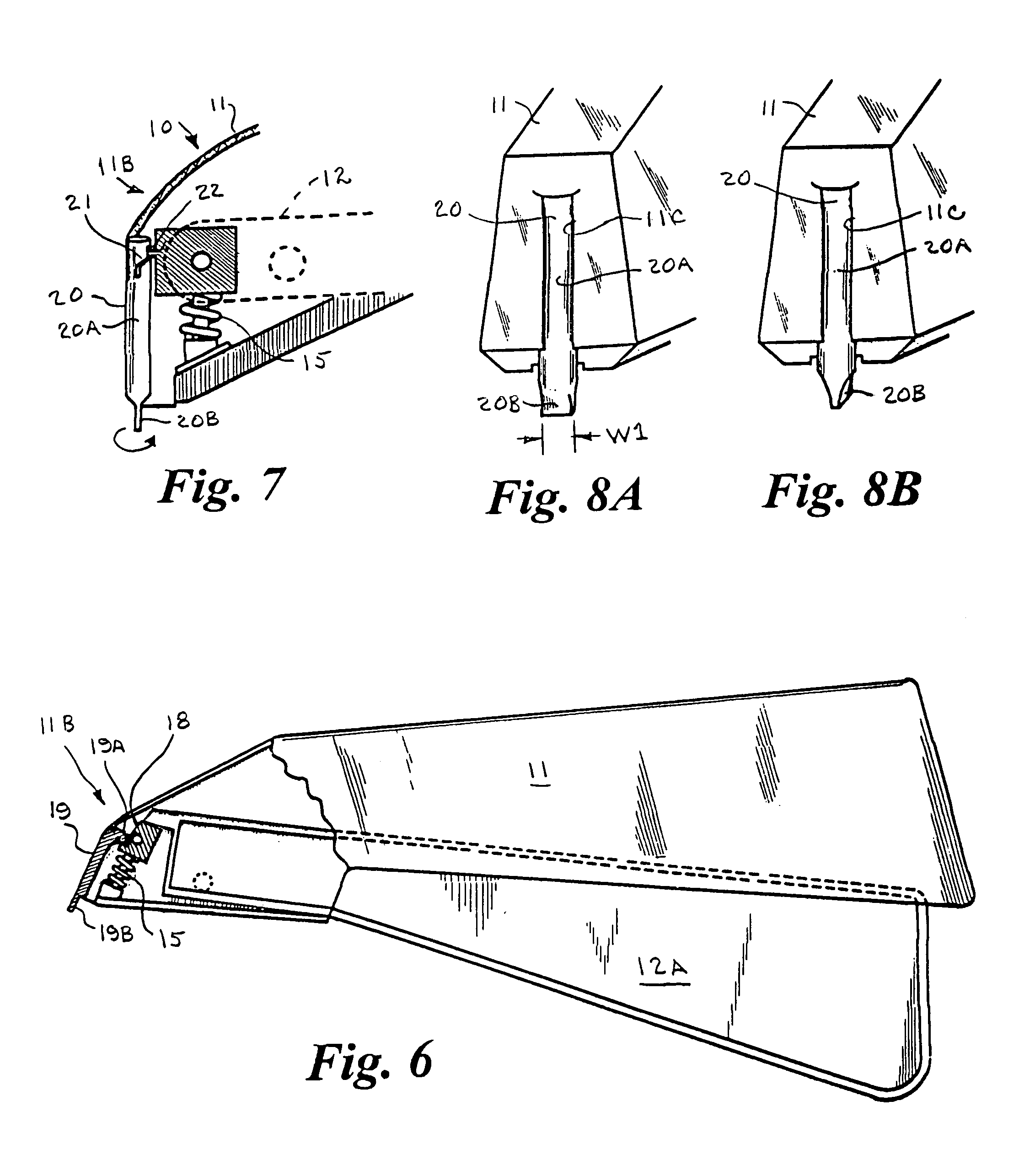 Tissue aligning surgical stapler and method of use