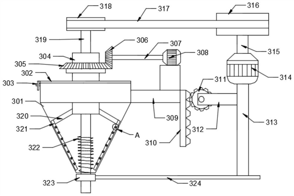 Feed putting all-in-one machine for livestock breeding