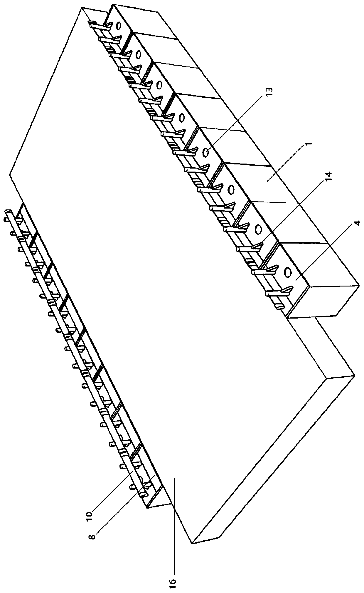 A road and bridge anti-collision protection device