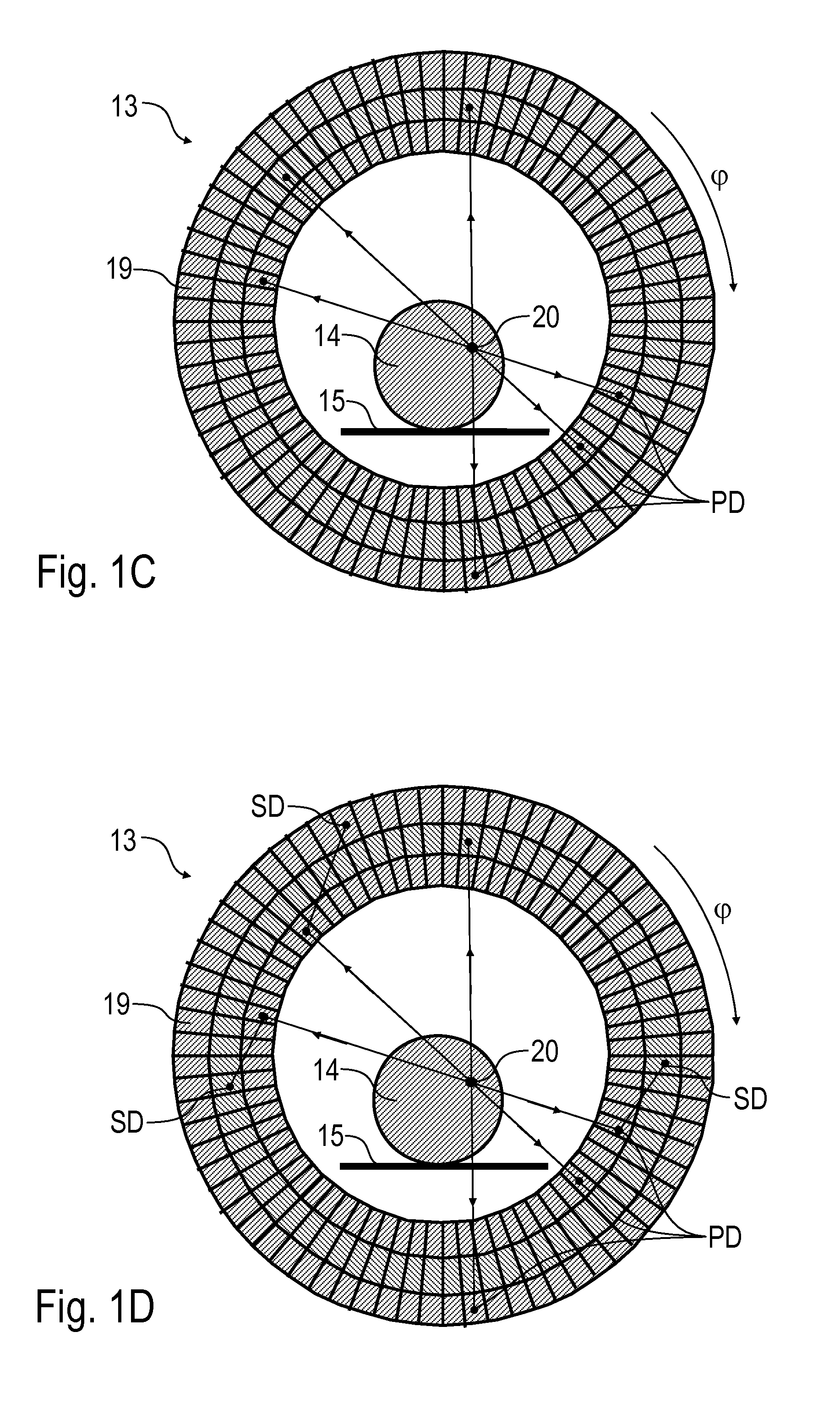 Detector arrangement for a tomographic imaging apparatus, particularly for a positron emission tomograph