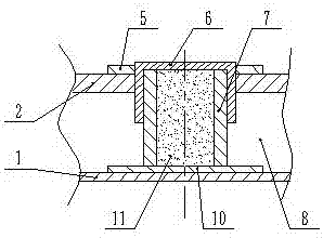 Sleeving method of inner and outer containers of LNG (Liquefied Natural Gas) storage tank
