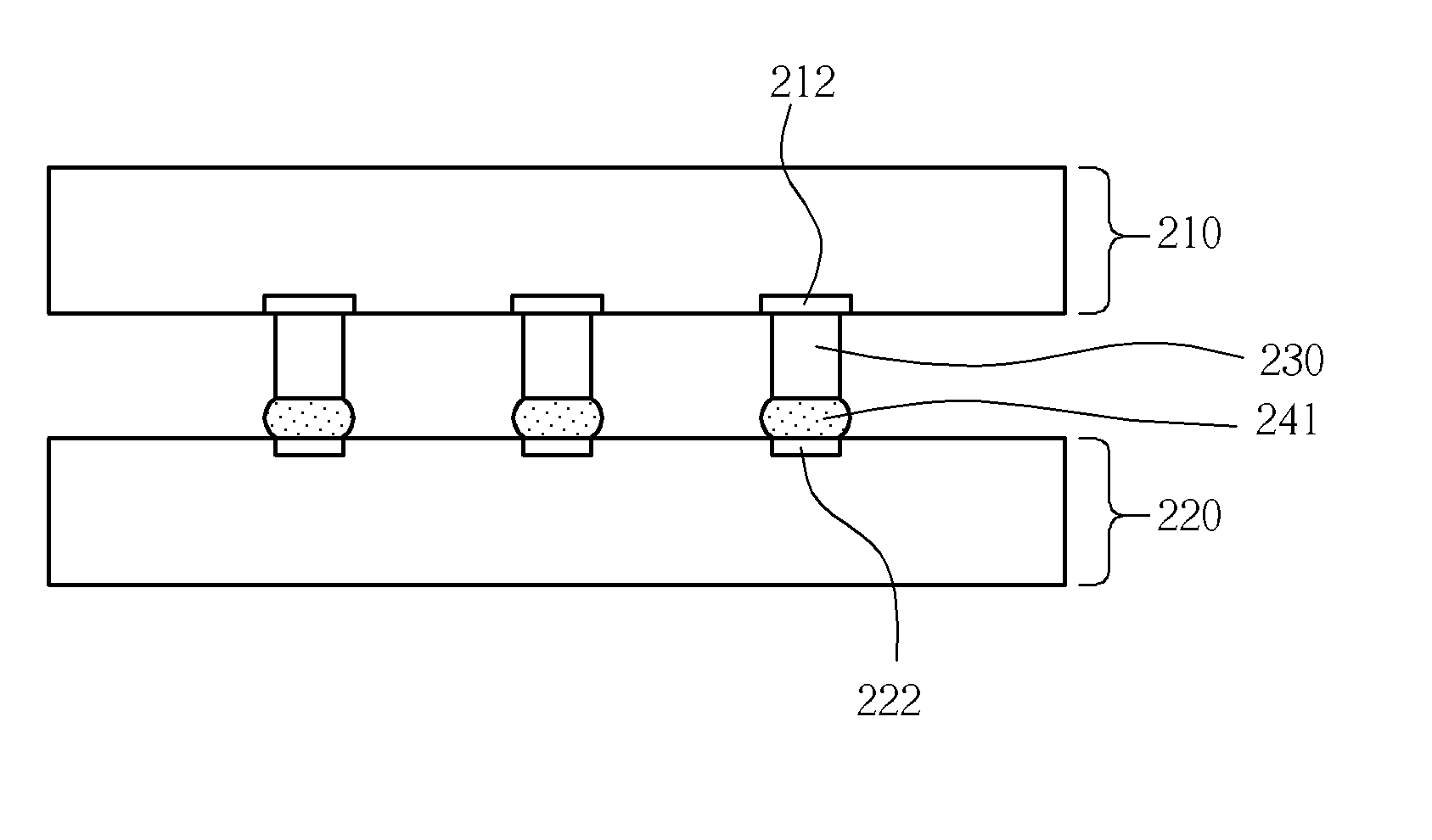 Multi-chip structure and method of assembling chips