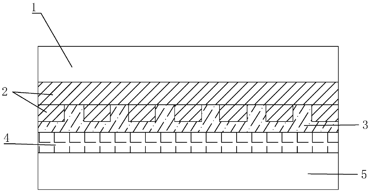 Electromagnetic shielding film with high shielding performance and production process thereof