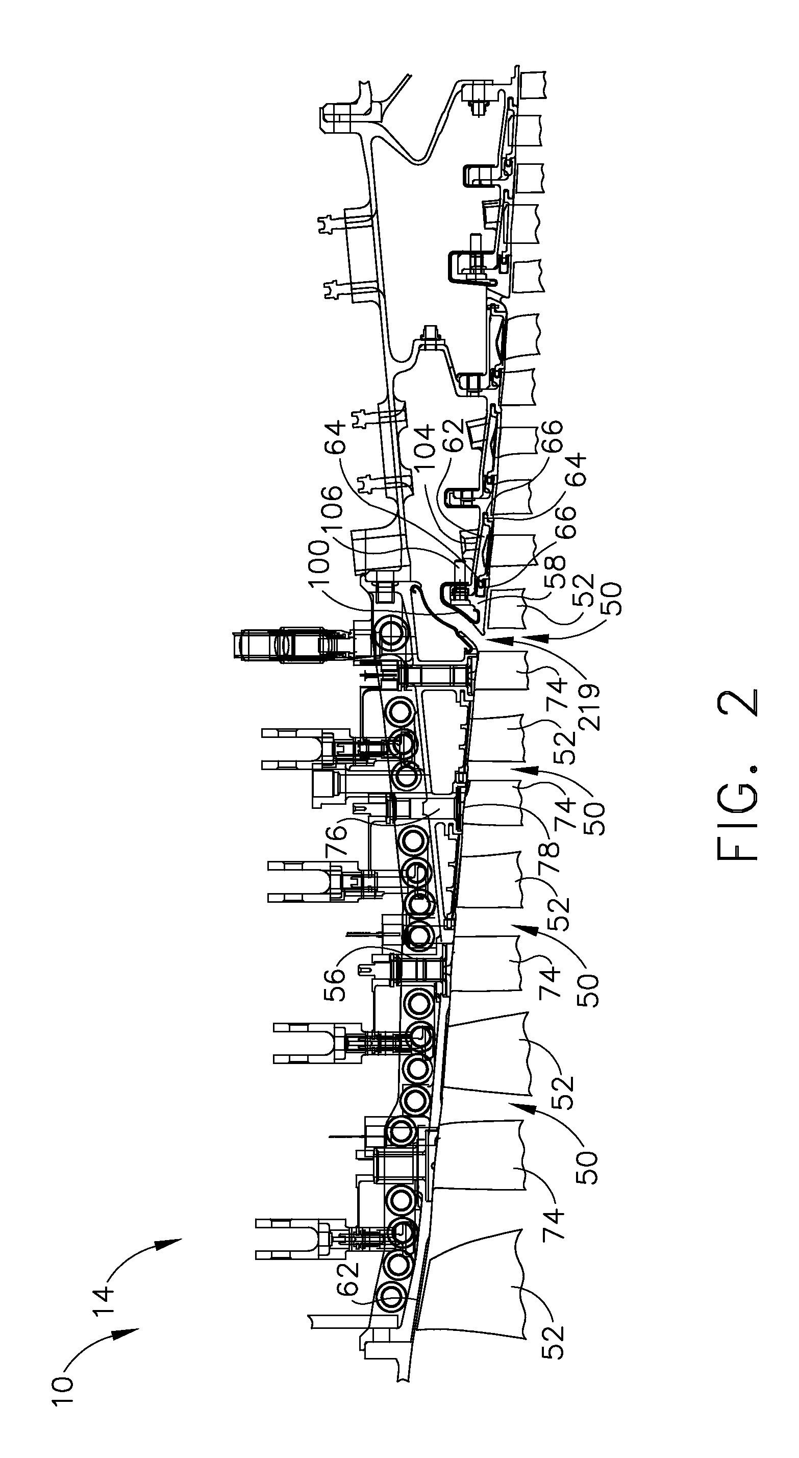 Method and apparatus to facilitate reducing losses in turbine engines