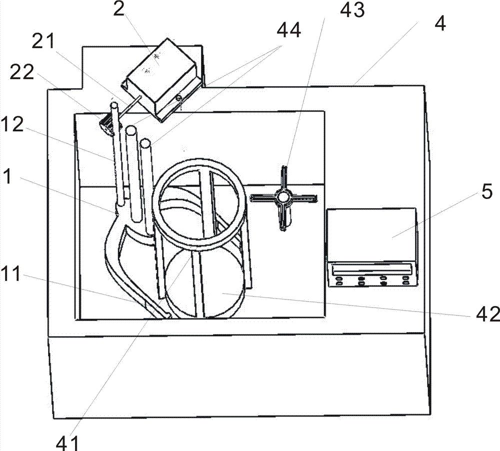Device for detecting deposition rate of mortar