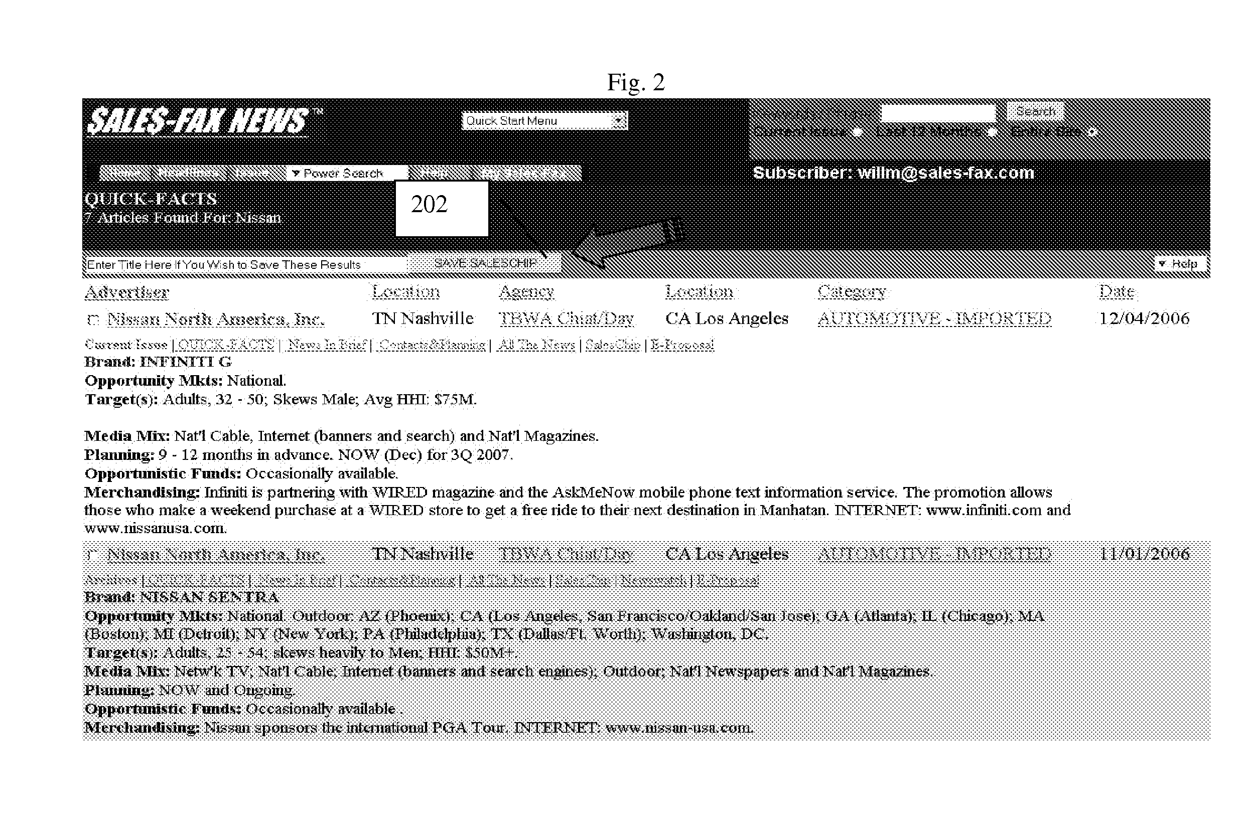 System for searching network accessible data sets