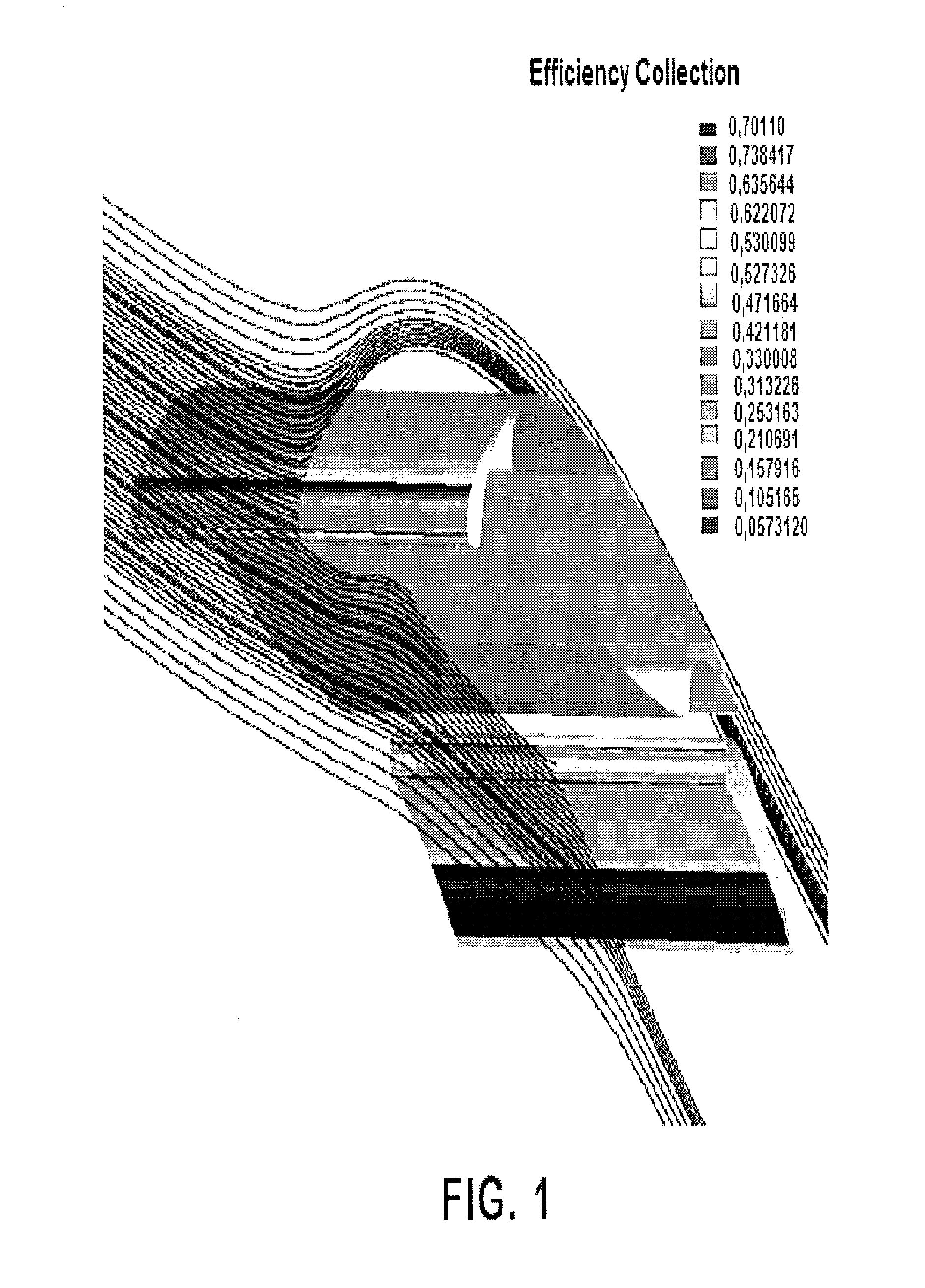 Computer-aided method for predicting particle uptake by a surface of a moving object