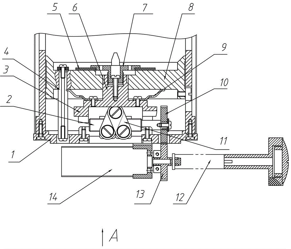 A new type of locking and releasing device for gyro theodolite