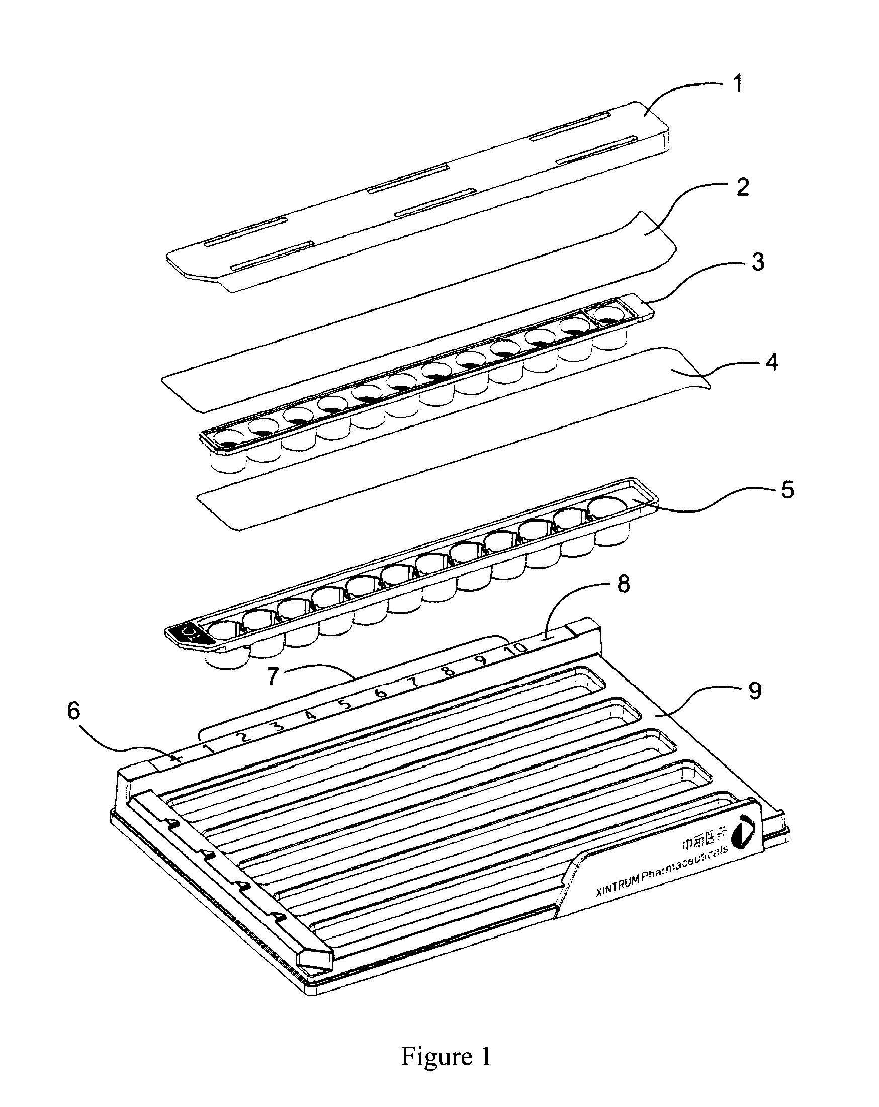 Concentration gradient test reagent kit and testing method for use in bacterial/fungal drug susceptibility testing