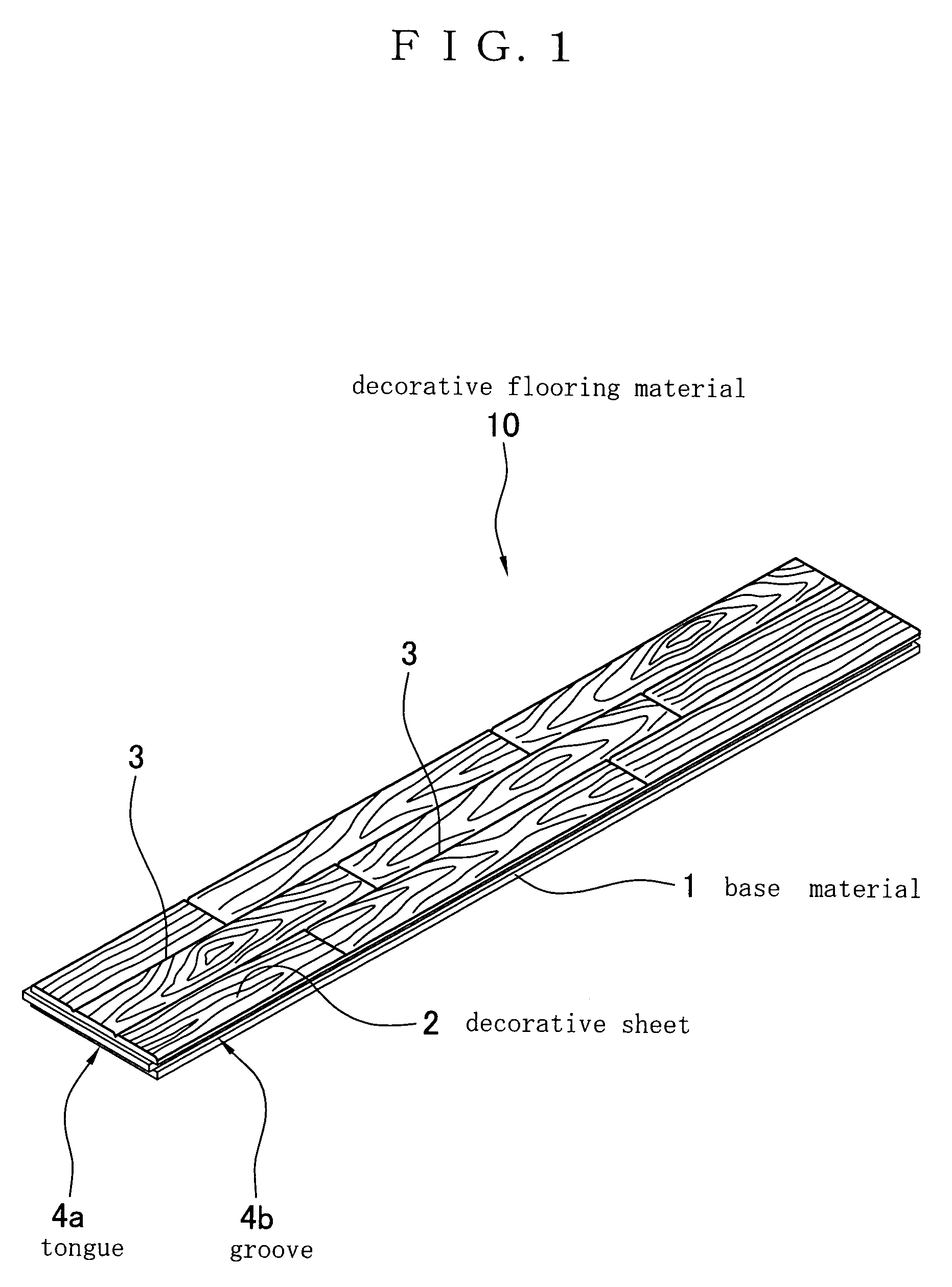 Process of making decorative flooring materials and decorative flooring material made by the process