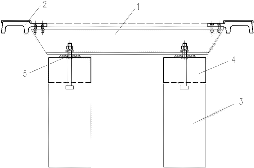 A discrete column type track bridge system for maintenance in the maglev train depot