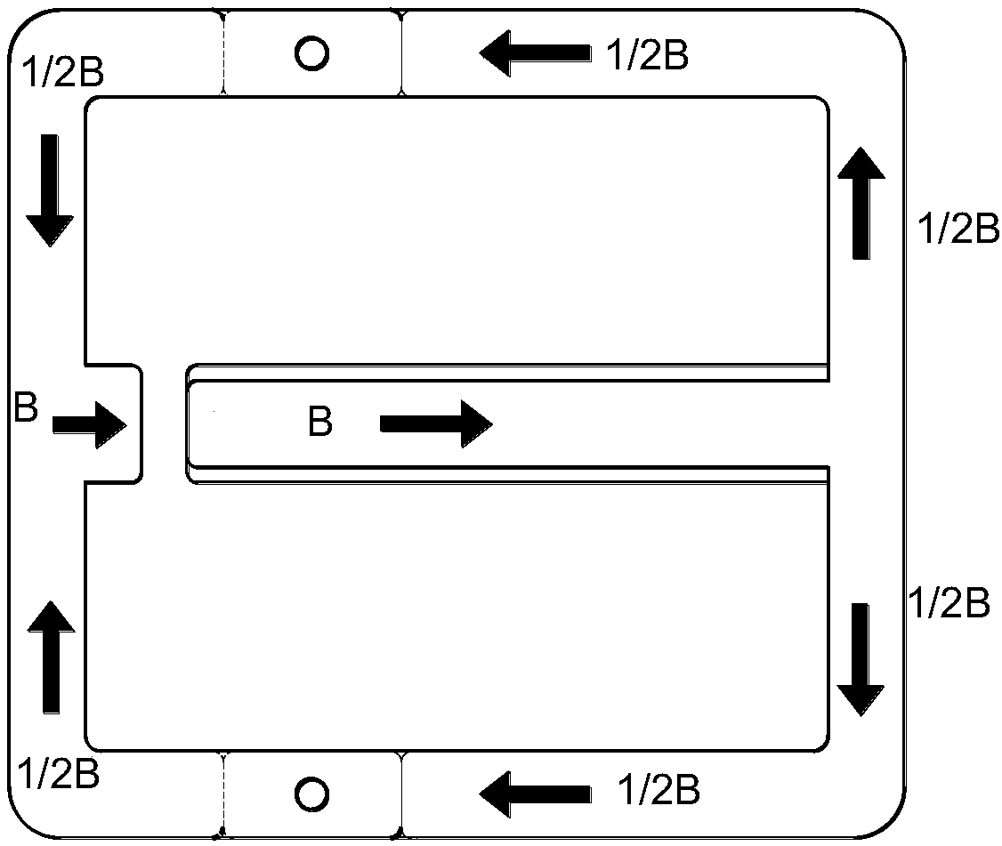 Mounting structure of full PCB mounting-type closed loop Hall current sensor