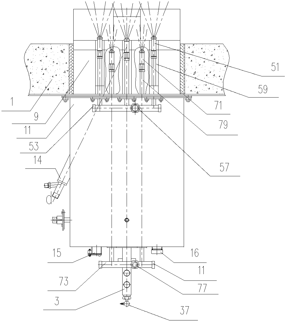 Flat wall-attaching flame ultralow NOx gas burner