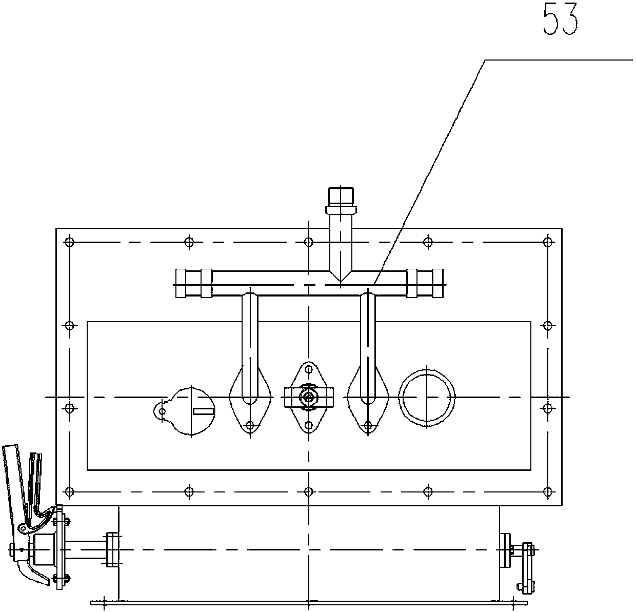 Flat wall-attaching flame ultralow NOx gas burner