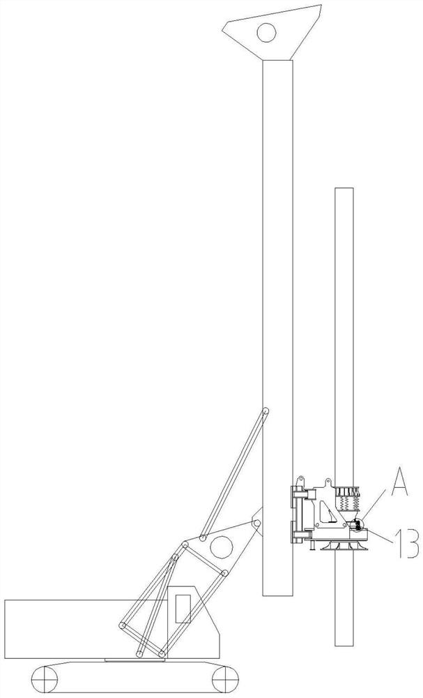 Muddy water preventing structure suitable for various states of power head