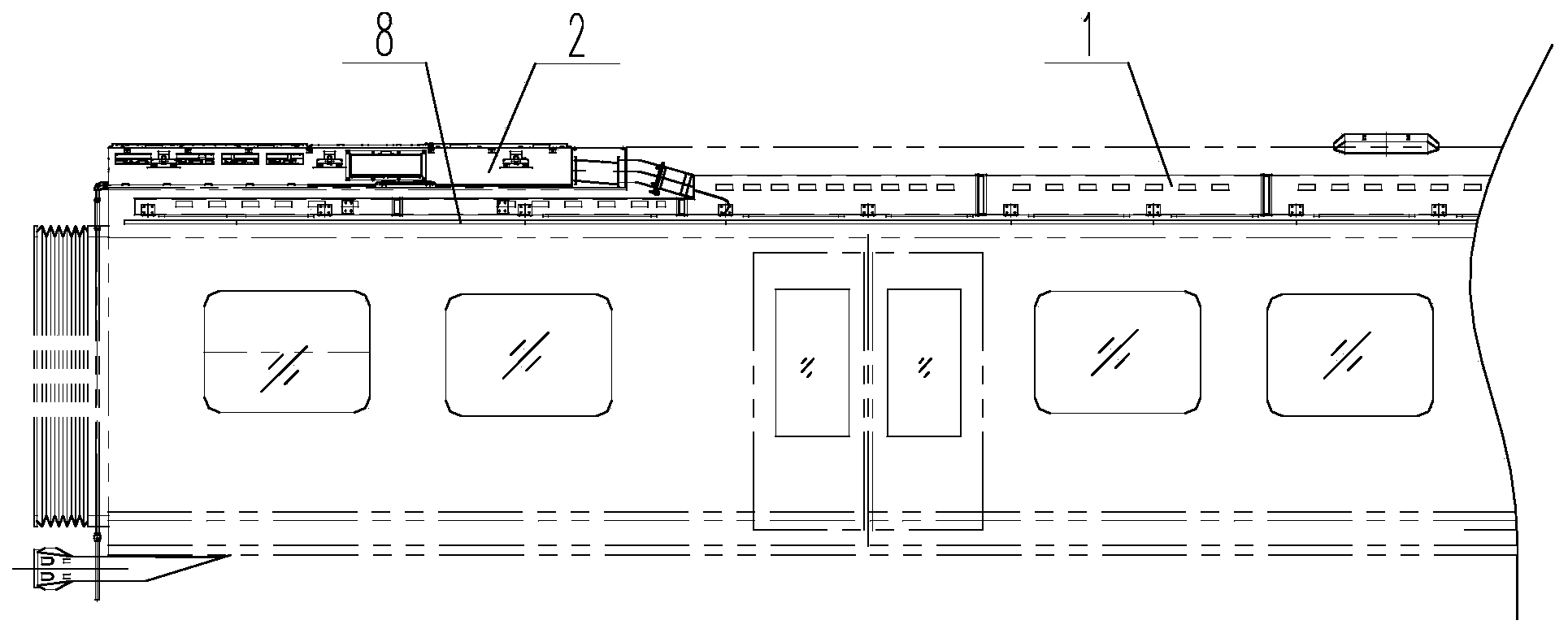 Railway-vehicle air-conditioner air supplying and returning system