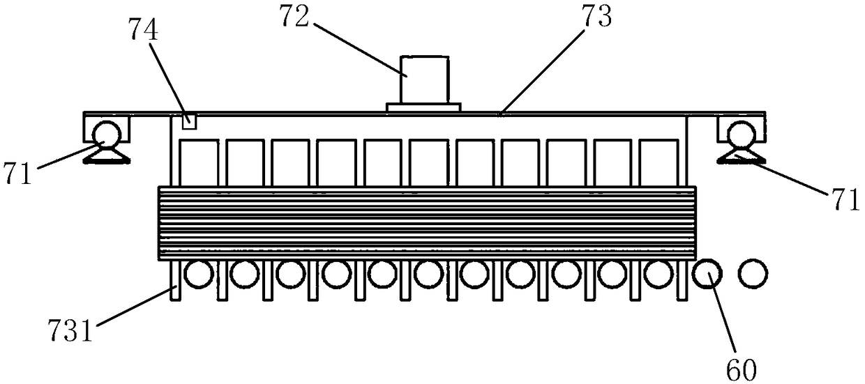 Honeycomb paperboard die cutting production line and production method